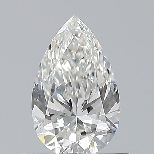 0.6 carat F-VVS2 Natūralus Pear Deimantas (1)