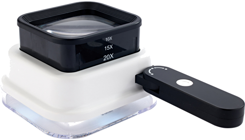 Sulankstomas didinamasis stiklas 10x, 15x, 20x (1)