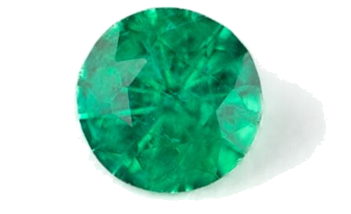 0.14 carat GREEN Round Smaragdas (1)
