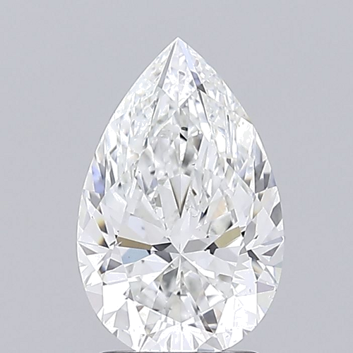 2.01 carat F-SI1 Natūralus Pear Deimantas (1)