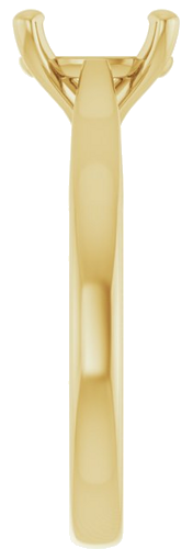 Sužadėtuvių Žiedas „Solitaire“ 750 Geltonojo Aukso Oval 9mm x 7mm (4)