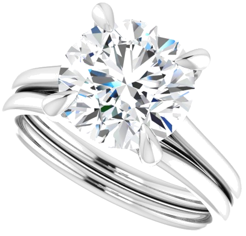 Sužadėtuvių Žiedas „Solitaire“ 950 Platinos Round 9.4mm (10)