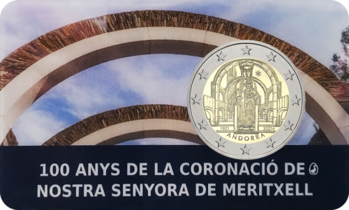 2021 Andora Meritksel Dievo Motina 2 eurų PROOF moneta (1)