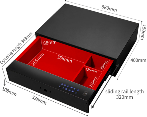 Smart safe Intelligent Drawer Safe (3)