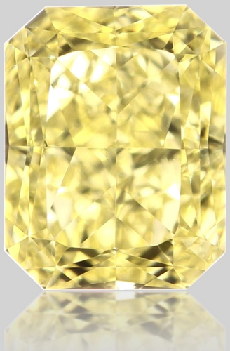 0.41 carat Fancy Intense Yellow-VVS2 Natūralus Radiant Deimantas (1)