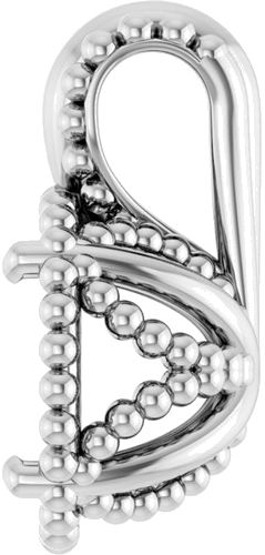 14K White  6.5 mm Round Pendant Mounting (3)