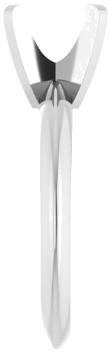 Sužadėtuvių Žiedas „Solitaire“ 585 Baltojo Aukso Oval 8mm x 6mm (4)