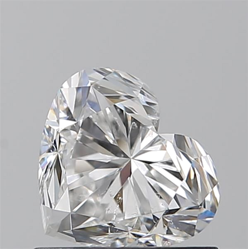0.91 carat F-SI2 Natūralus Heart Deimantas (1)