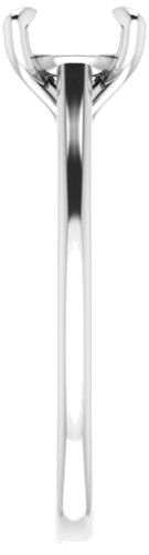 Platinum  7 mm Round Solitaire Engagement Ring Mounting (4)