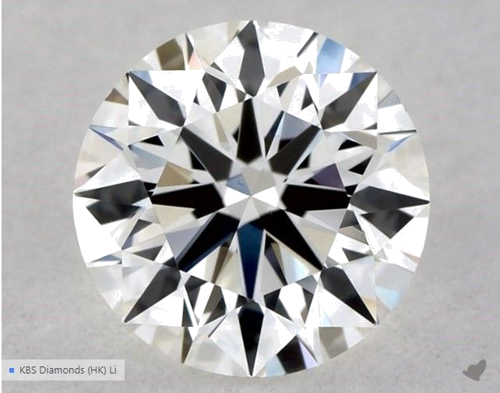 0.5 carat H-VVS2 Excellent cut Natūralus Round Deimantas (1)