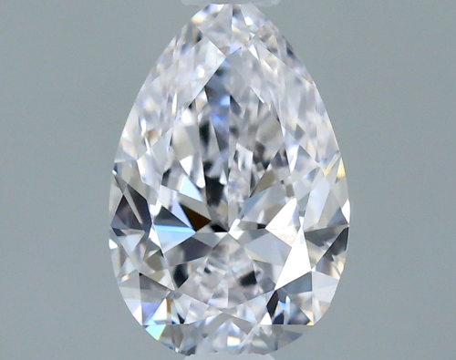 0.4 carat D-VVS2 Natūralus Pear Deimantas (1)