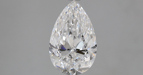 2.01 carat D-SI1 Natūralus Pear Deimantas (1)