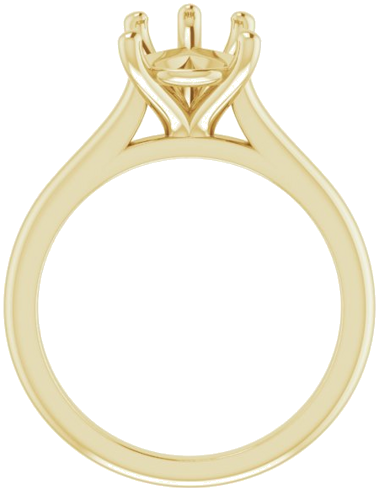 Sužadėtuvių Žiedas „Solitaire“ 585 Geltonojo Aukso Pear Shape 12mm x 8mm (2)