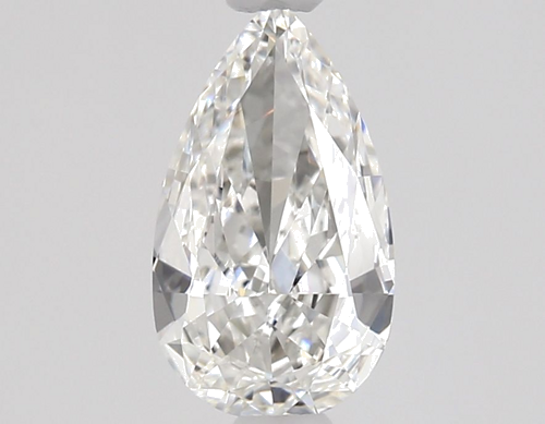 0.5 carat F-VVS2 Natūralus Pear Deimantas (1)