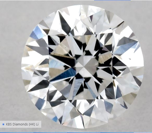 0.32 carat E-VS2 Excellent cut Natūralus Round Deimantas (1)
