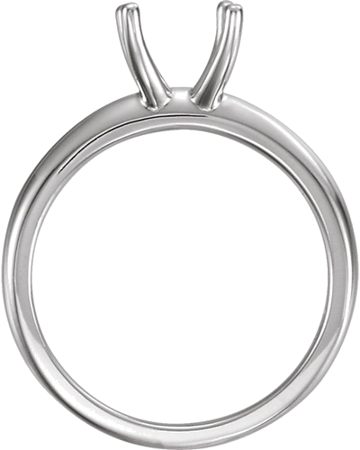 Sužadėtuvių Žiedas „Solitaire“ 14k white gold Round 6.5mm (2)