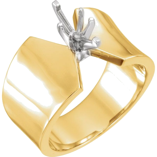 Sužadėtuvių Žiedas „Solitaire“ 10k yellow gold & 14k white gold Marquise 8.5mm x 4.5mm (1)