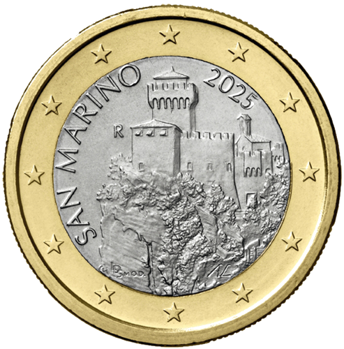 2025 San Marino National 1 euro coin (1)