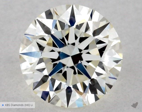 0.5 carat K-VVS2 Excellent cut Natūralus Round Deimantas (1)