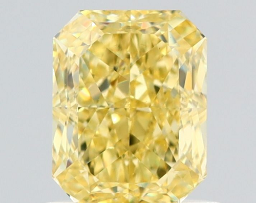 1.01 carat Fancy Intense Yellow-VS2 Natūralus Radiant Deimantas (1)