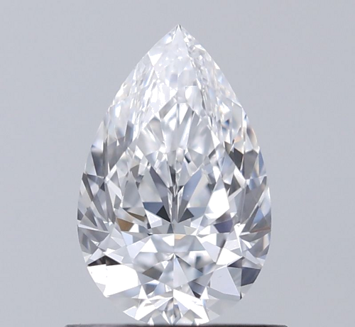 0.6 carat D-VS1 Natūralus Pear Deimantas (1)
