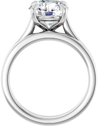Sužadėtuvių Žiedas „Claw-Prong“ 14k white gold Round 9mm (7)
