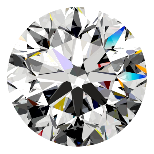 0.5 carat F-VS2 Very Good cut Natūralus Round Deimantas (1)