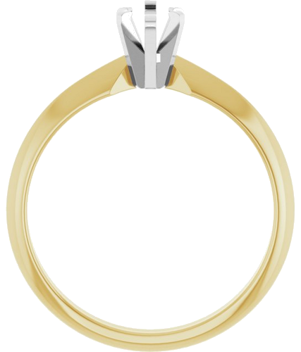 14K Yellow White 7x4 mm Marquise Solitaire Engagement Ring Mounting (2)