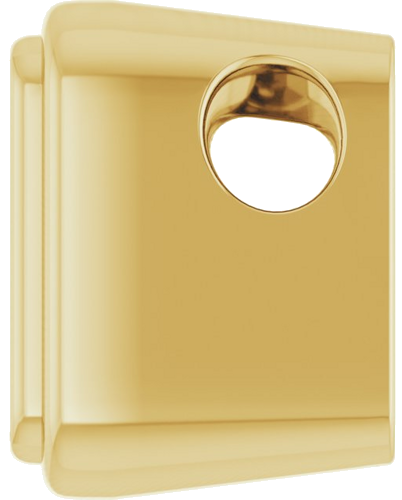 Pakabukas „Bezel-Set Solitaire“ 14k yellow gold Square 6mm (3)