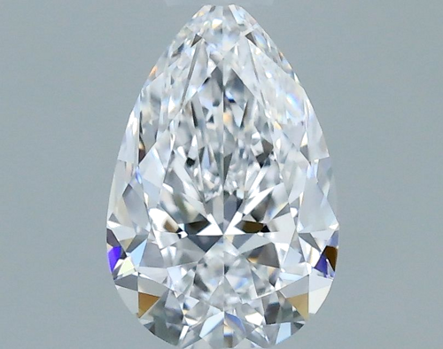 0.5 carat D-VVS1 Natūralus Pear Deimantas (1)
