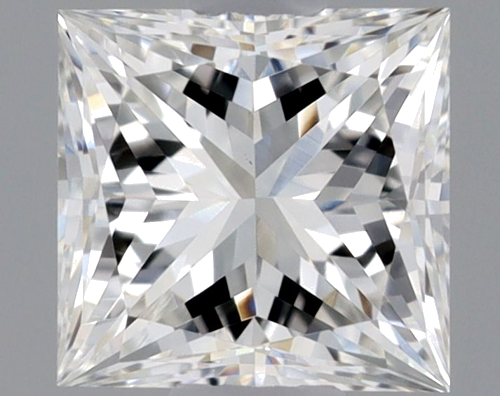 0.38 carat G-VVS2 Natūralus Princess Deimantas (1)