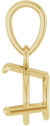 Pakabukas „Round 3-Prong“ 14k yellow gold Round 6.5mm (3)