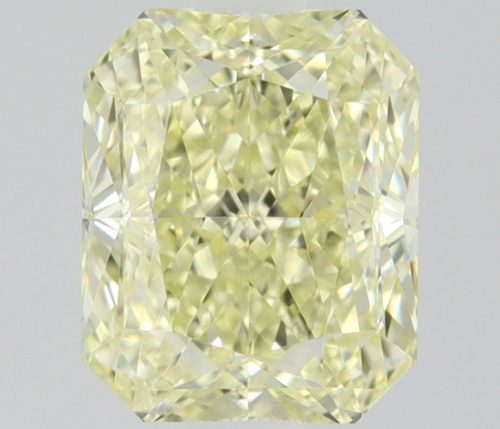 0.55 carat Fancy Light Yellow-VVS2 Natūralus Radiant Deimantas (1)
