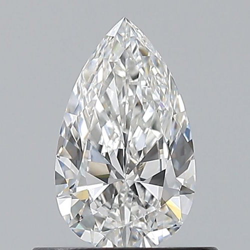 0.5 carat E-VS2 Natūralus Pear Deimantas (1)