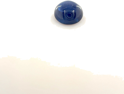 0.88 carat BLUE CABOCHON cut Round Safyras (1)