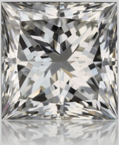 0.35 carat F-VVS1 Natūralus Princess Deimantas (1)
