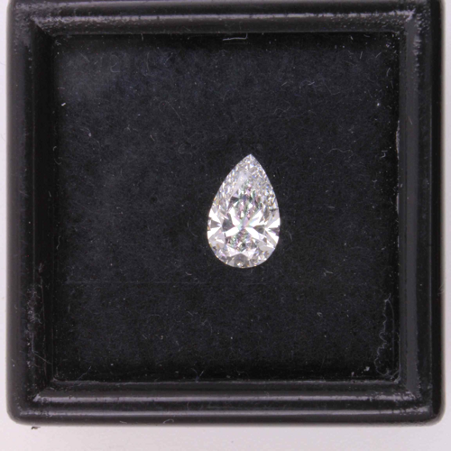 0.5 carat F-VVS1 Natūralus Pear Deimantas (1)