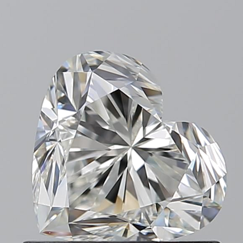 0.92 carat I-VVS1 Natūralus Heart Deimantas (1)