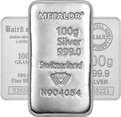 100 g sudraba stienis (dažādi ražotāji) (1)