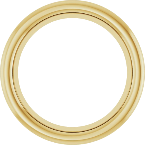 14K Yellow 6.5 mm Round Bezel-Set Slide Pendant Mounting (1)