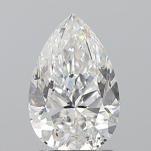 1.7 carat F-SI2 Natūralus Pear Deimantas (1)