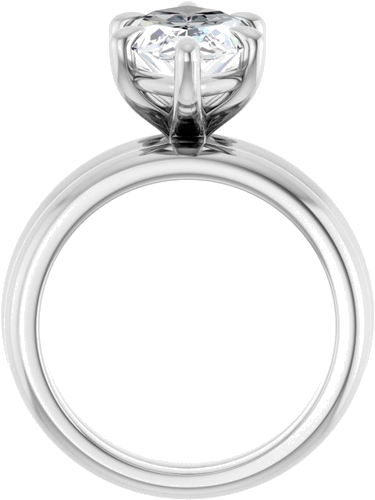 Sužadėtuvių Žiedas „Claw-Prong“ 14k white gold Marquise 16mm x 8mm (7)