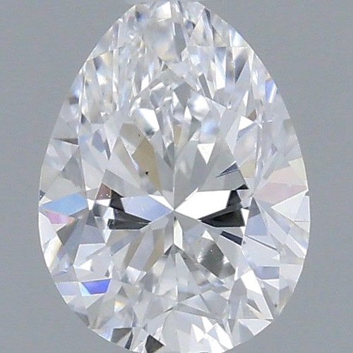 0.3 carat D-VS2 Natūralus Pear Deimantas (1)