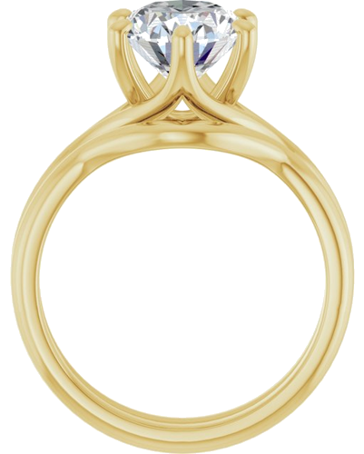 Sužadėtuvių Žiedas „Solitaire“ 10k yellow gold Oval 10mm x 8mm (7)