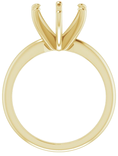 14K Yellow  11x9 mm Oval Solitaire Engagement Ring Mounting (2)