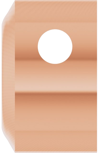 Pakabukas „Solitaire“ 585 Rožinis Aukso Round 3.4mm (3)