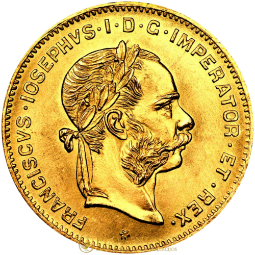 4 Florin Franz Joseph I gold coin Austrian Empire (2)