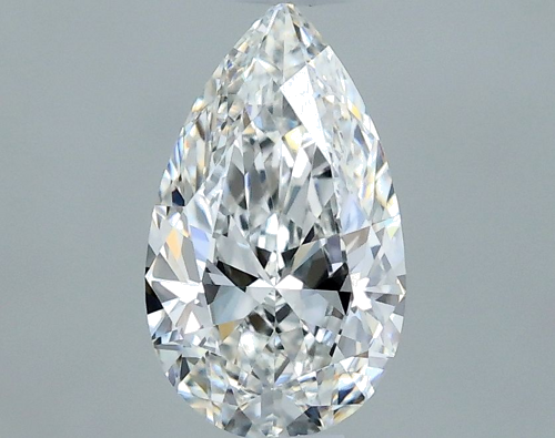 0.53 carat F-VVS2 Natūralus Pear Deimantas (1)