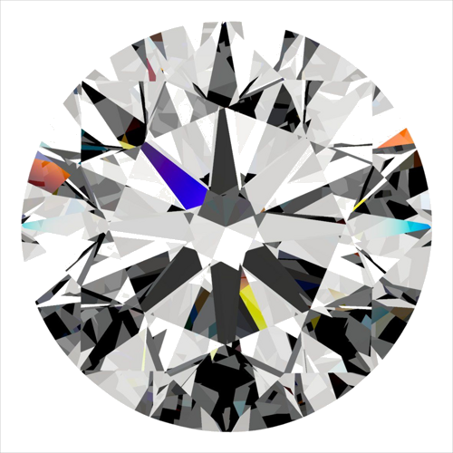 0.57 carat E-VS1 Excellent cut Natūralus Round Deimantas (1)