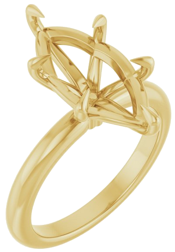 Sužadėtuvių Žiedas „Solitaire“ 14k yellow gold Marquise 16mm x 8mm (1)